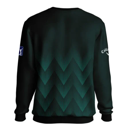 Masters Tournament Golf Callaway Unisex Sweatshirt Zigzag Pattern Dark Green Golf Sports All Over Print Sweatshirt