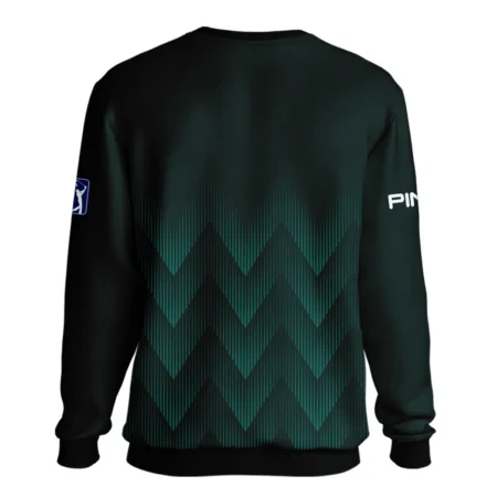 Masters Tournament Golf Ping Unisex Sweatshirt Zigzag Pattern Dark Green Golf Sports All Over Print Sweatshirt