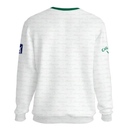 Pattern Masters Tournament Callaway Unisex Sweatshirt White Green Sport Love Clothing Sweatshirt