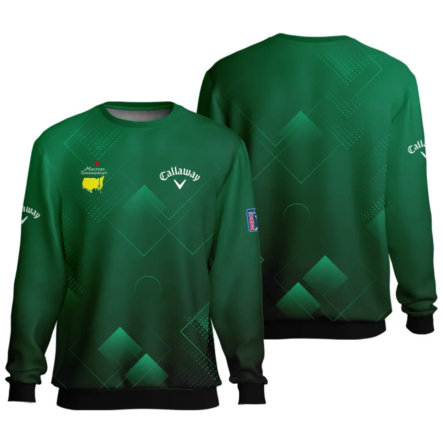 Masters Tournament Callaway Unisex Sweatshirt Golf Sports Green Abstract Geometric Sweatshirt