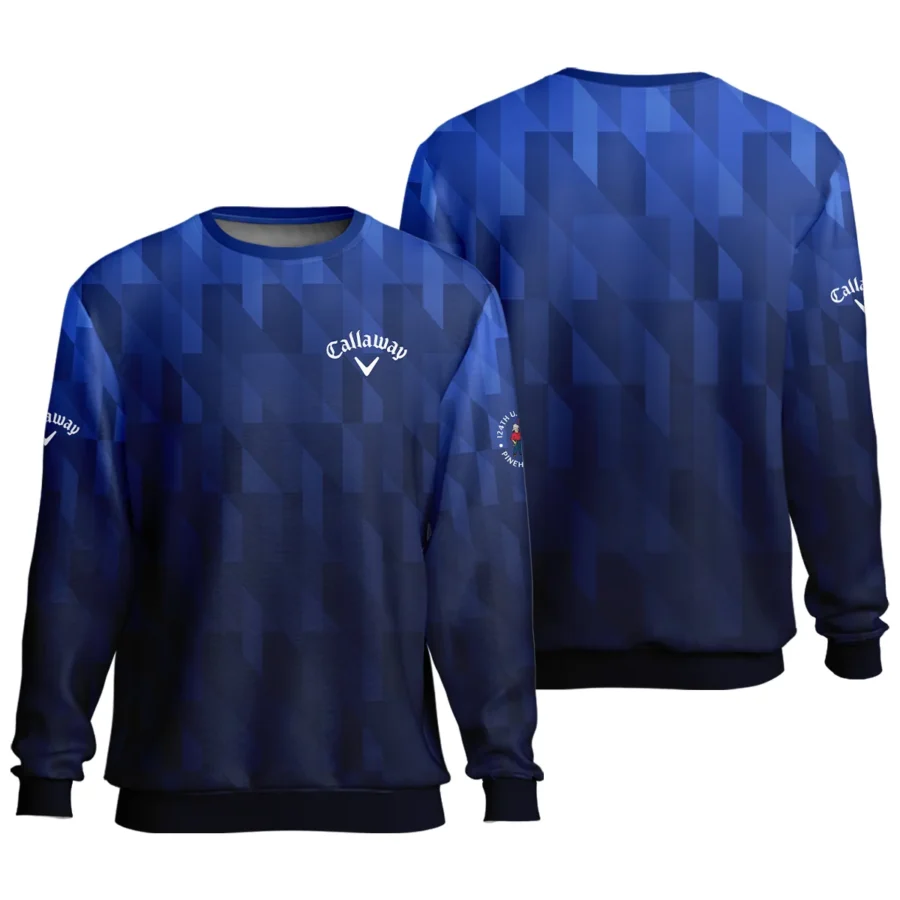 Callaway 124th U.S. Open Pinehurst Golf Sport Unisex Sweatshirt Blue Fabric Geometric Pattern  All Over Print Sweatshirt