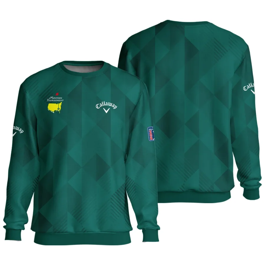 Masters Tournament Golf Callaway Unisex Sweatshirt Triangle Abstract Green Golf Sports All Over Print Sweatshirt