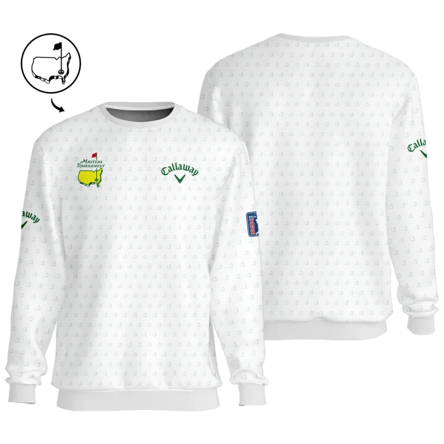 Masters Tournament Golf Callaway Unisex Sweatshirt Logo Pattern White Green Golf Sports All Over Print Sweatshirt