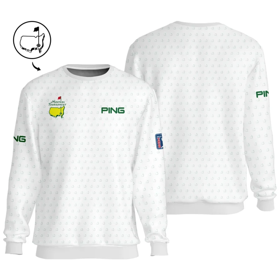 Masters Tournament Golf Ping Unisex Sweatshirt Logo Pattern White Green Golf Sports All Over Print Sweatshirt