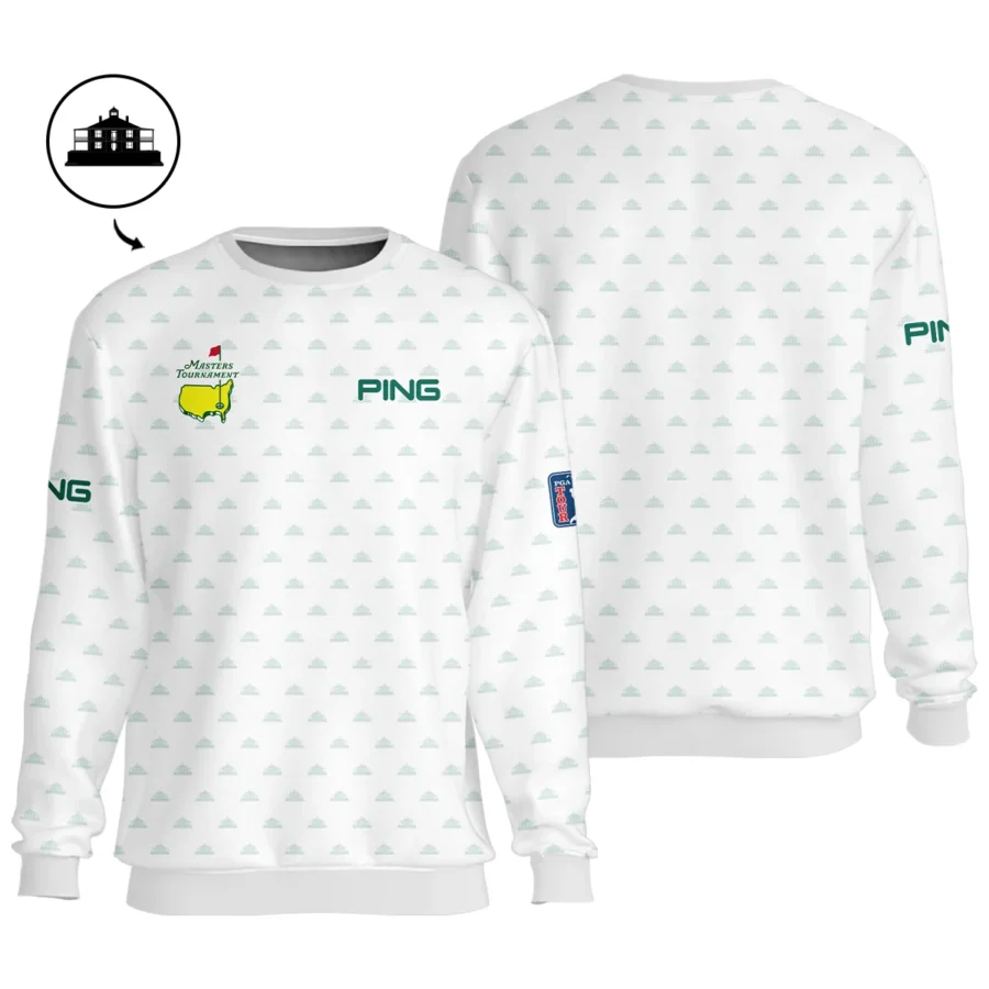 Golf Masters Tournament Ping Unisex Sweatshirt Cup Pattern White Green Golf Sports All Over Print Sweatshirt