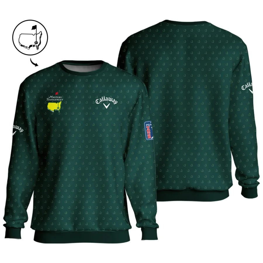 Golf Masters Tournament Callaway Unisex Sweatshirt Logo Pattern Gold Green Golf Sports All Over Print Sweatshirt