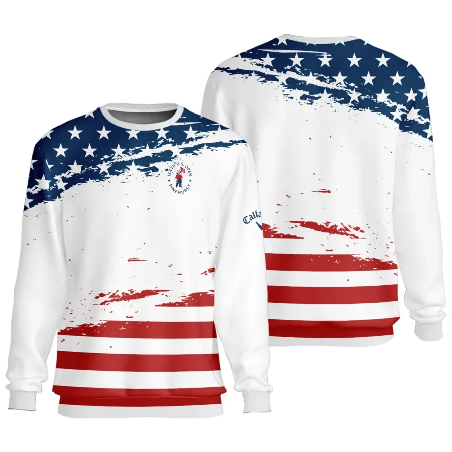 124th U.S. Open Pinehurst Special Version Callaway Unisex Sweatshirt Blue Red White Color Sweatshirt