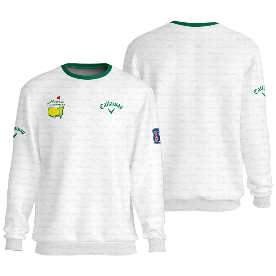 Pattern Masters Tournament Callaway Unisex Sweatshirt White Green Sport Love Clothing Sweatshirt