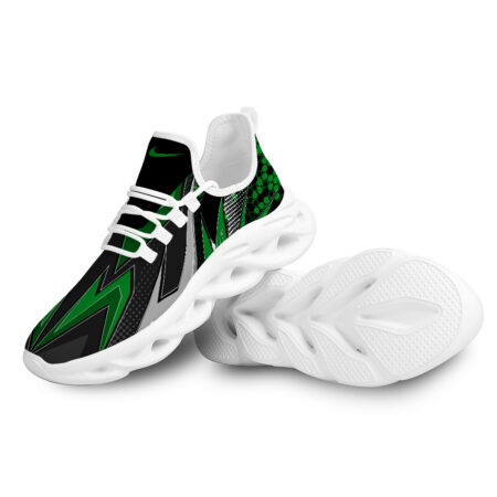 Green Sport Nike Max Soul Shoes Black Sole Style Classic Sneaker Gift For Fans