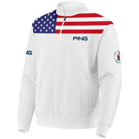 Ping 124th U.S. Open Pinehurst Quarter-Zip Jacket USA Flag Golf Pattern All Over Print Quarter-Zip Jacket