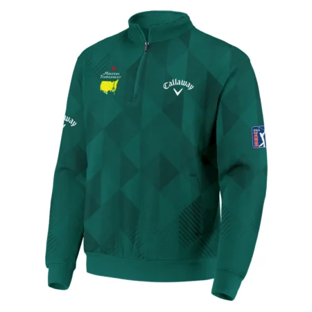 Masters Tournament Golf Sport Callaway Quarter-Zip Jacket Sports Triangle Abstract Green Quarter-Zip Jacket