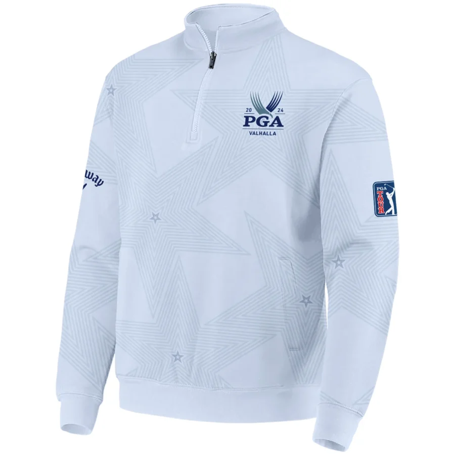 2024 PGA Championship Valhalla Golf Callaway Quarter-Zip Jacket Stars Lavender Mist Golf Sports All Over Print Quarter-Zip Jacket