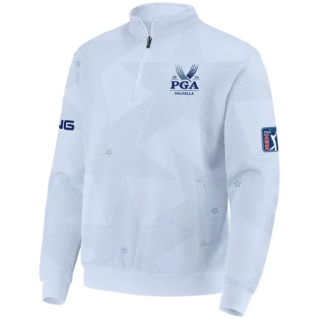 2024 PGA Championship Valhalla Golf Ping Quarter-Zip Jacket Stars Lavender Mist Golf Sports All Over Print Quarter-Zip Jacket