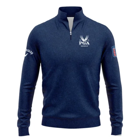 Special Version 2024 PGA Championship Valhalla Callaway Zipper Hoodie Shirt Blue Paperboard Texture Zipper Hoodie Shirt