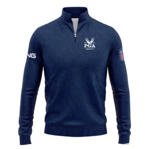 Special Version 2024 PGA Championship Valhalla Ping Zipper Hoodie Shirt Blue Paperboard Texture Zipper Hoodie Shirt