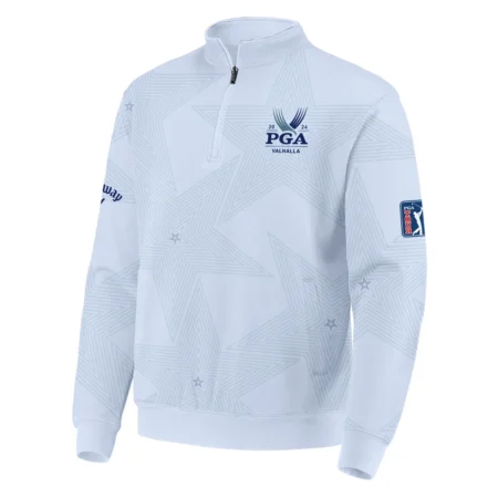 2024 PGA Championship Golf Sport Callaway Quarter-Zip Jacket Sports Star Sripe Lavender Mist Quarter-Zip Jacket