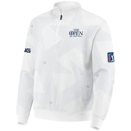 152nd The Open Championship Golf Ping Quarter-Zip Jacket Stars White Navy Golf Sports All Over Print Quarter-Zip Jacket