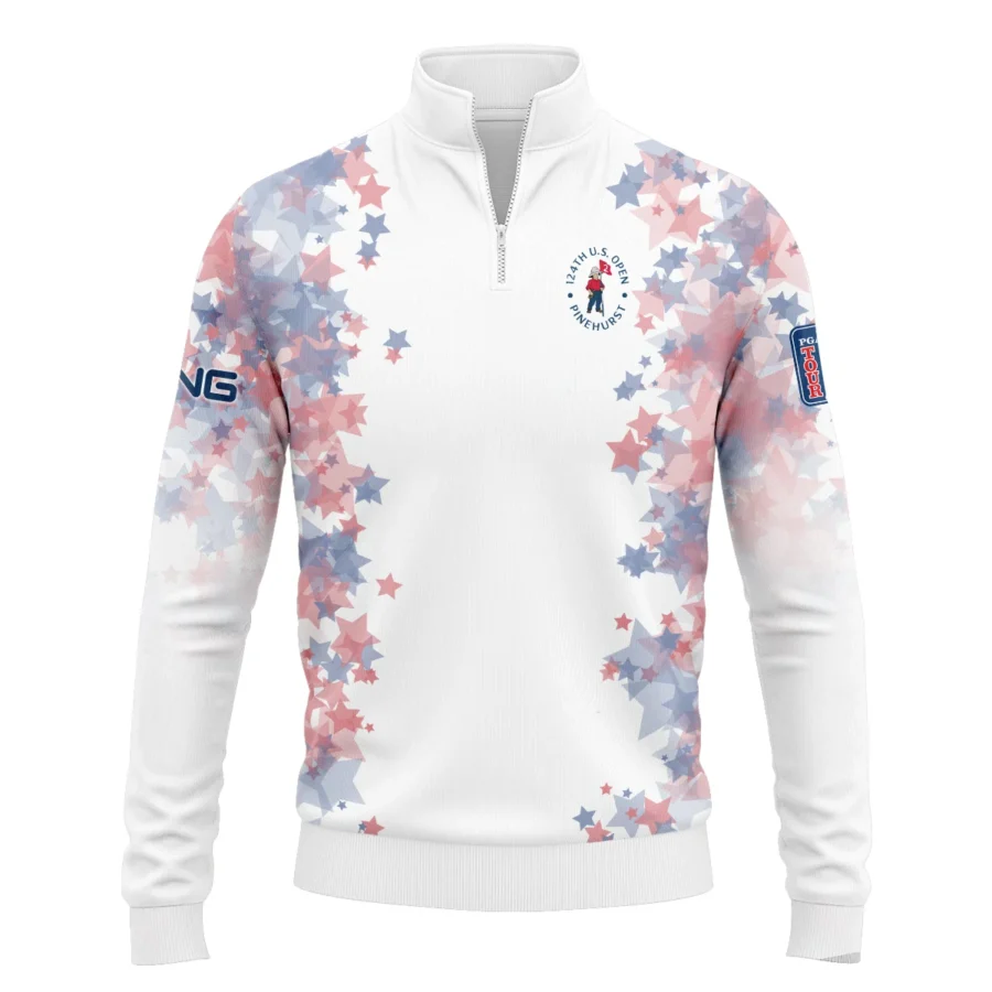 Special Version 124th U.S. Open Pinehurst Ping Quarter-Zip Jacket Coloured Stars Quarter-Zip Jacket