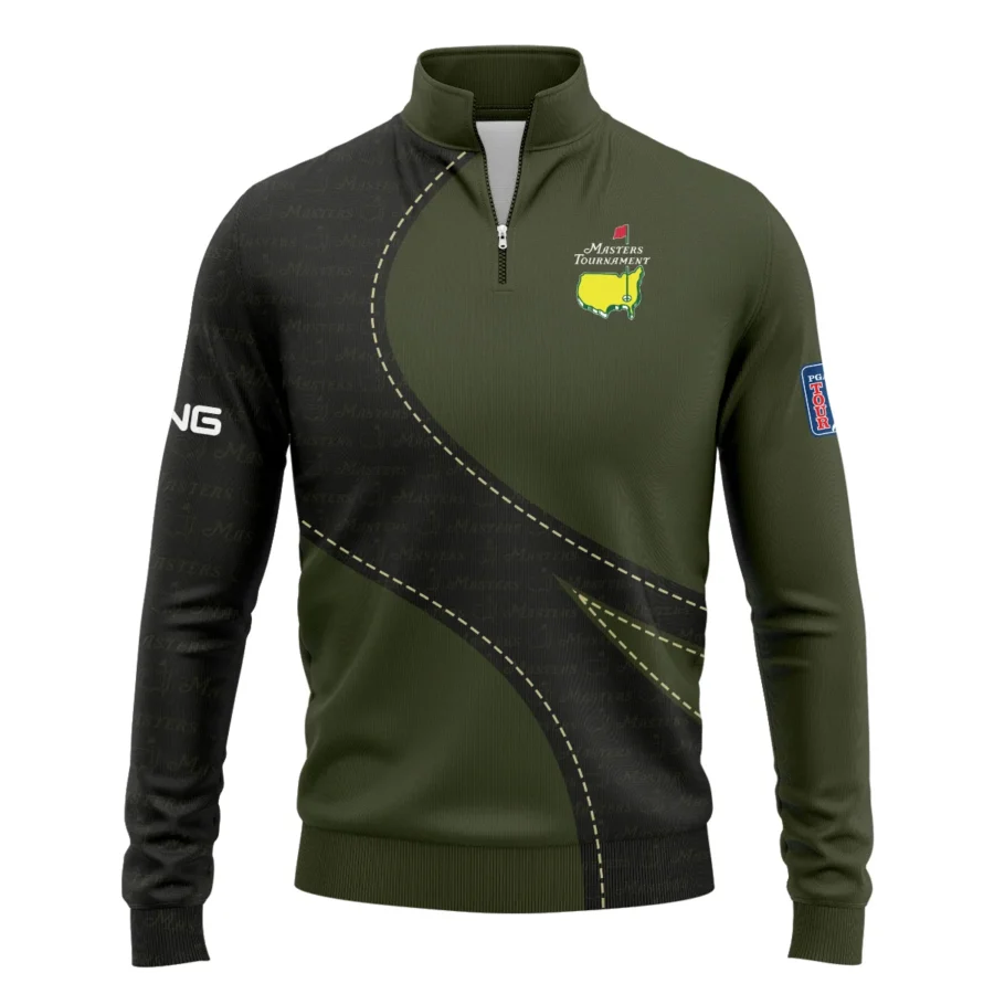 Pattern Military Green Masters Tournament Ping Quarter-Zip Jacket Style Classic Quarter-Zip Jacket