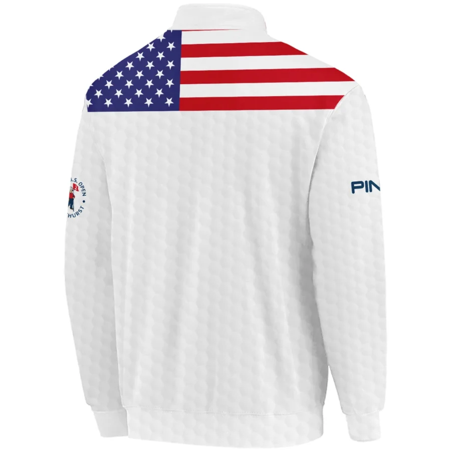 Ping 124th U.S. Open Pinehurst Quarter-Zip Jacket USA Flag Golf Pattern All Over Print Quarter-Zip Jacket