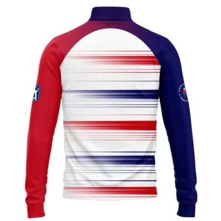 Sport Ping 124th U.S. Open Pinehurst Quarter-Zip Jacket Straight Lines Blue Red Quarter-Zip Jacket