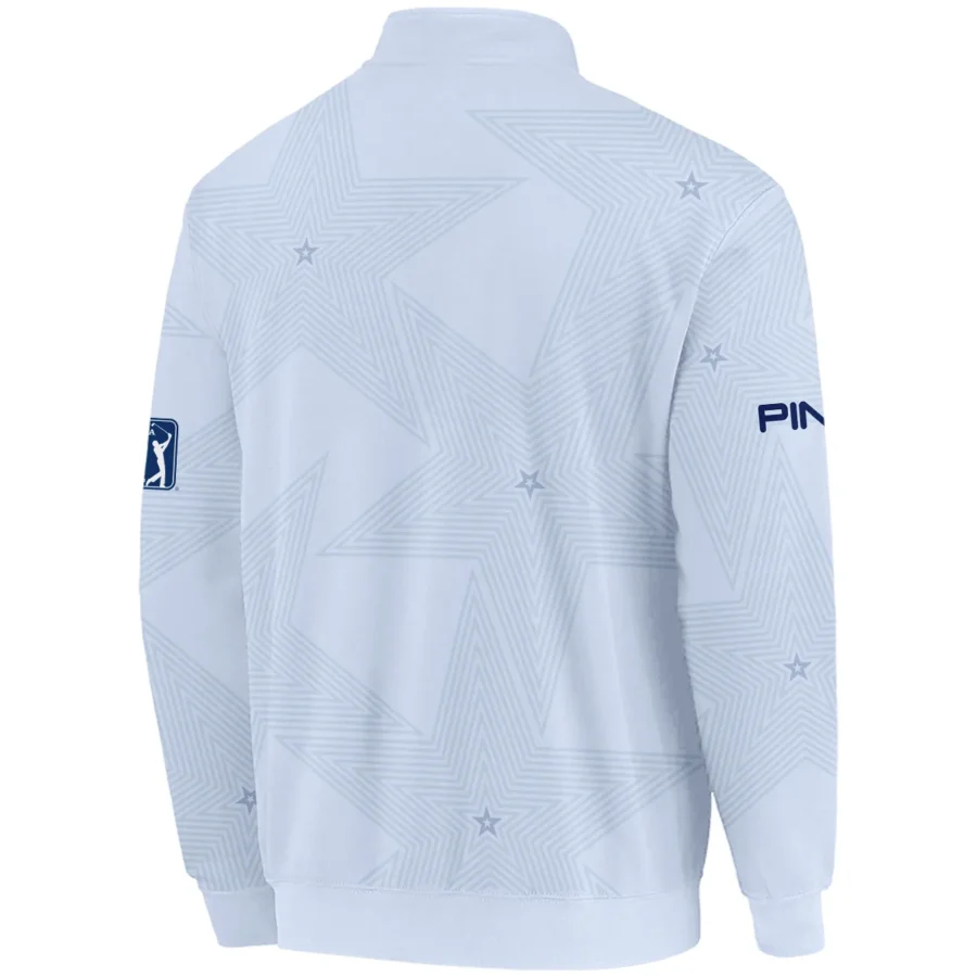 2024 PGA Championship Valhalla Golf Ping Quarter-Zip Jacket Stars Lavender Mist Golf Sports All Over Print Quarter-Zip Jacket