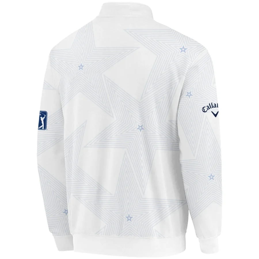 152nd The Open Championship Golf Callaway Quarter-Zip Jacket Stars White Navy Golf Sports All Over Print Quarter-Zip Jacket