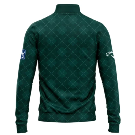 Golf Geometric Pattern Green Masters Tournament Callaway Quarter-Zip Jacket Style Classic Quarter-Zip Jacket