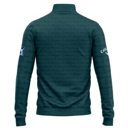 Pattern Dark Green Masters Tournament Callaway Quarter-Zip Jacket Color Green Quarter-Zip Jacket