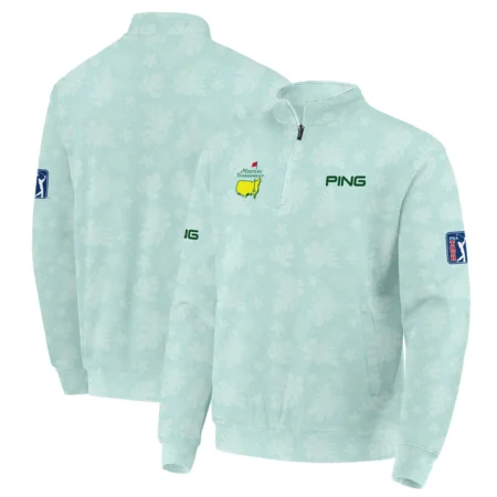 Ping Masters Tournament Sports Hoodie Shirt Green Pastel Floral Hawaiian Pattern All Over Print Hoodie Shirt