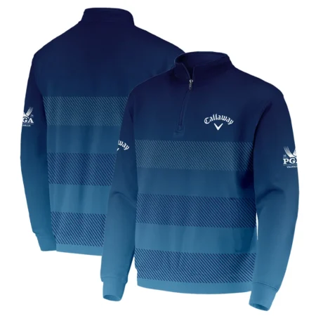 2024 PGA Championship Callaway Polo Shirt Dark Blue Gradient Pattern All Over Print Polo Shirt For Men