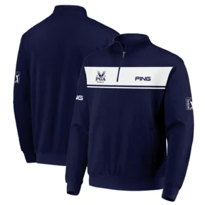 Ping 2024 PGA Championship Golf Zipper Hoodie Shirt Sports Dark Blue White All Over Print Zipper Hoodie Shirt
