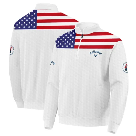 Callaway 124th U.S. Open Pinehurst Hawaiian Shirt USA Flag Golf Pattern All Over Print Oversized Hawaiian Shirt