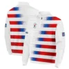 124th U.S. Open Pinehurst Taylor Made Stand Colar Jacket Sports Blue Red White Pattern All Over Print Stand Colar Jacket