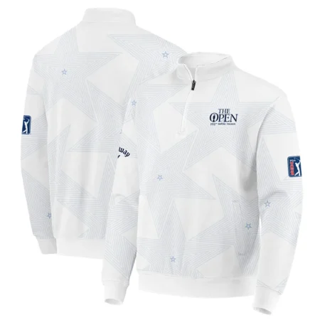 152nd The Open Championship Golf Callaway Quarter-Zip Jacket Stars White Navy Golf Sports All Over Print Quarter-Zip Jacket