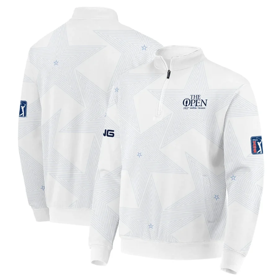 152nd The Open Championship Golf Ping Quarter-Zip Jacket Stars White Navy Golf Sports All Over Print Quarter-Zip Jacket