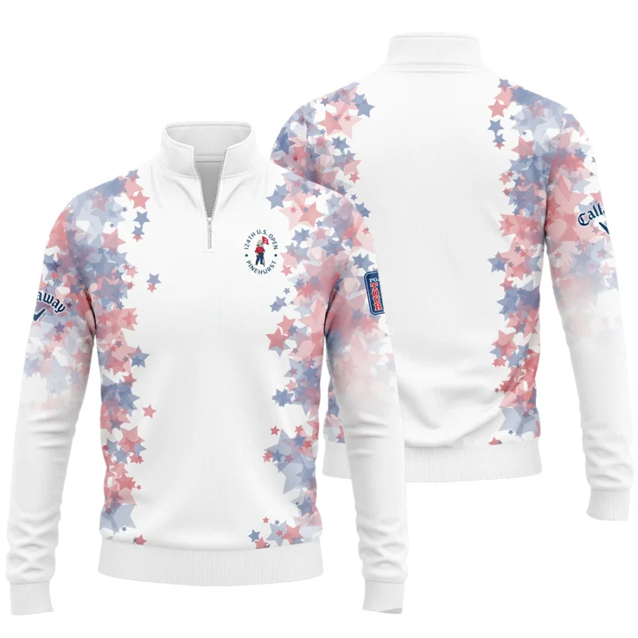 Special Version 124th U.S. Open Pinehurst Callaway Quarter-Zip Jacket Coloured Stars Quarter-Zip Jacket