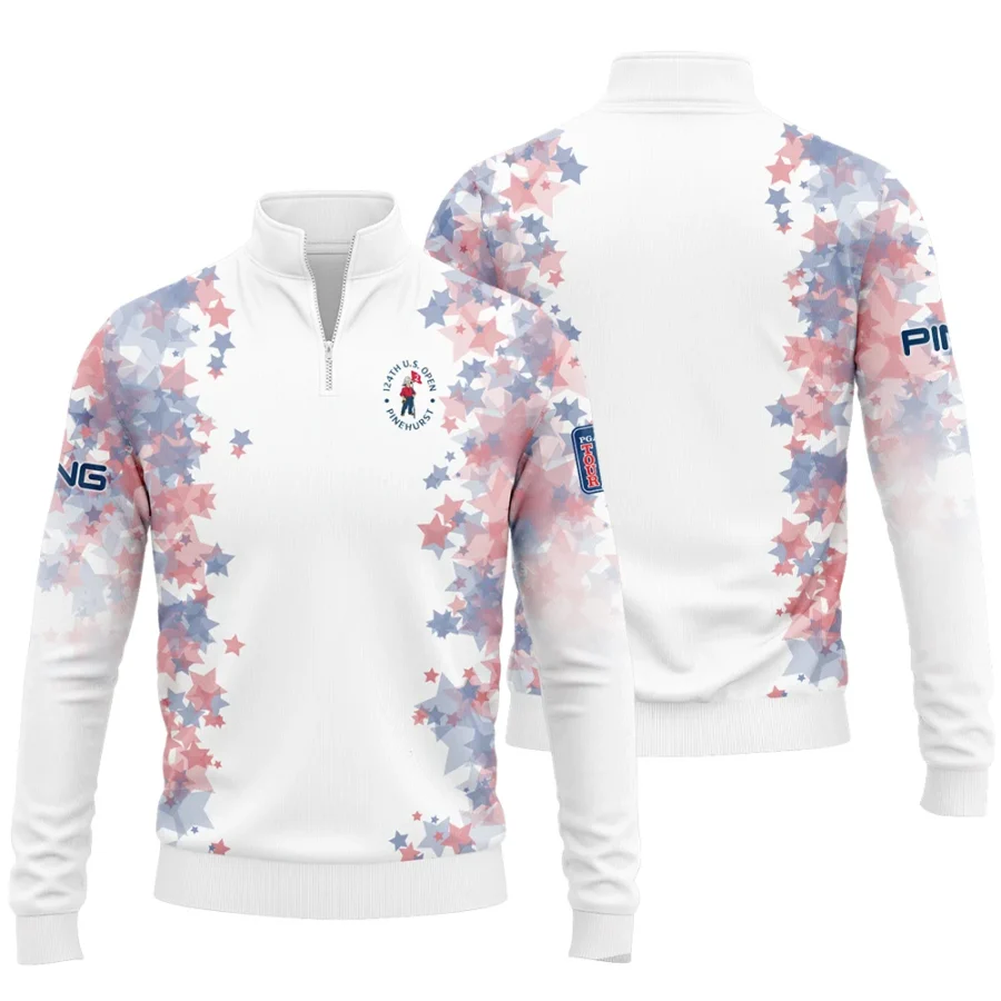 Special Version 124th U.S. Open Pinehurst Ping Quarter-Zip Jacket Coloured Stars Quarter-Zip Jacket