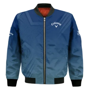 Abstract Pattern Lines Forest Green Masters Tournament Ping Bomber Jacket Style Classic Bomber Jacket