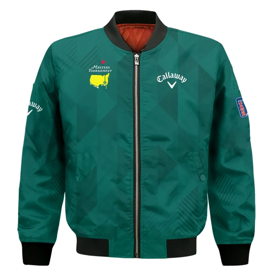 Masters Tournament Golf Callaway Bomber Jacket Triangle Abstract Green Golf Sports All Over Print Bomber Jacket