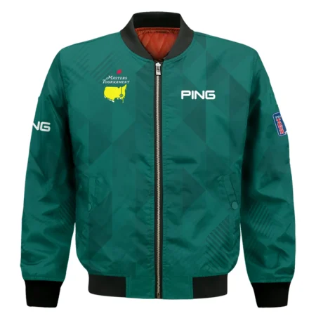 Masters Tournament Golf Sport Ping Zipper Hoodie Shirt Sports Triangle Abstract Green Zipper Hoodie Shirt