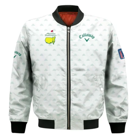 Golf Masters Tournament Callaway Bomber Jacket Cup Pattern White Green Golf Sports All Over Print Bomber Jacket