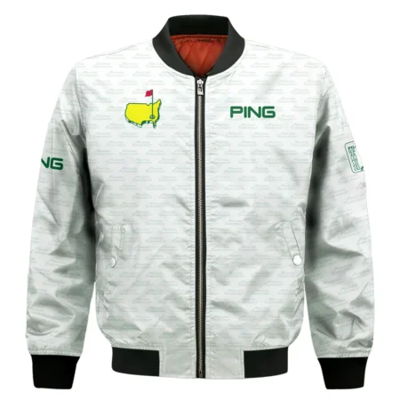 Masters Tournament Golf Ping Hoodie Shirt Logo Text Pattern White Green Golf Sports All Over Print Hoodie Shirt