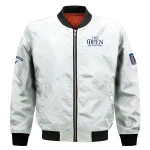 124th U.S. Open Pinehurst Ping Bomber Jacket Golf Pattern White USA Flag All Over Print Bomber Jacket