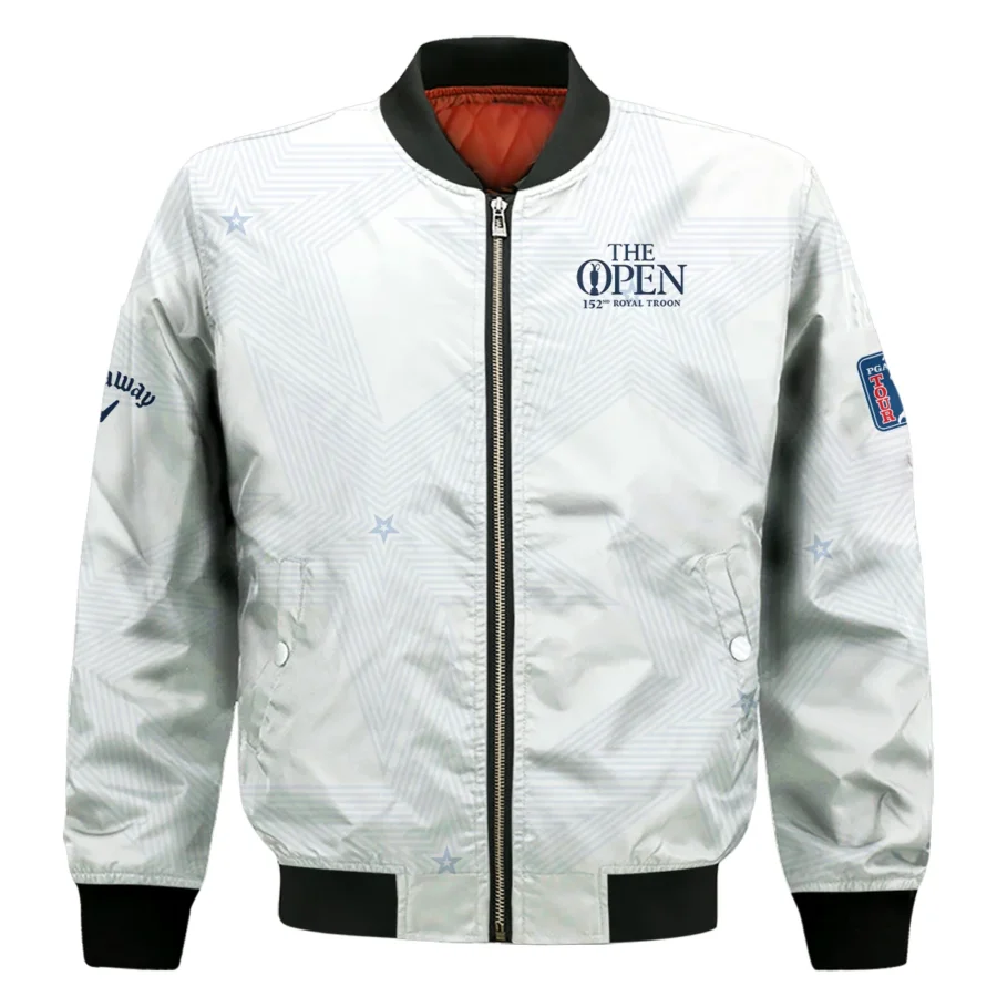 152nd The Open Championship Golf Callaway Bomber Jacket Stars White Navy Golf Sports All Over Print Bomber Jacket