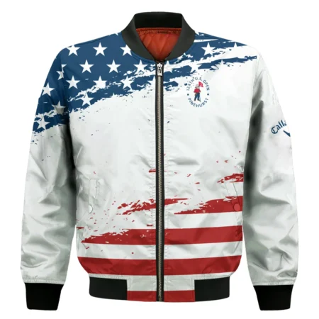 124th U.S. Open Pinehurst Special Version Callaway Bomber Jacket Blue Red White Color Bomber Jacket