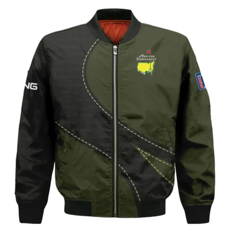 Pattern Military Green Masters Tournament Ping Bomber Jacket Style Classic Bomber Jacket