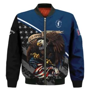 Special Version 124th U.S. Open Pinehurst Ping Polo Shirt Color Blue Eagle USA  Polo Shirt For Men