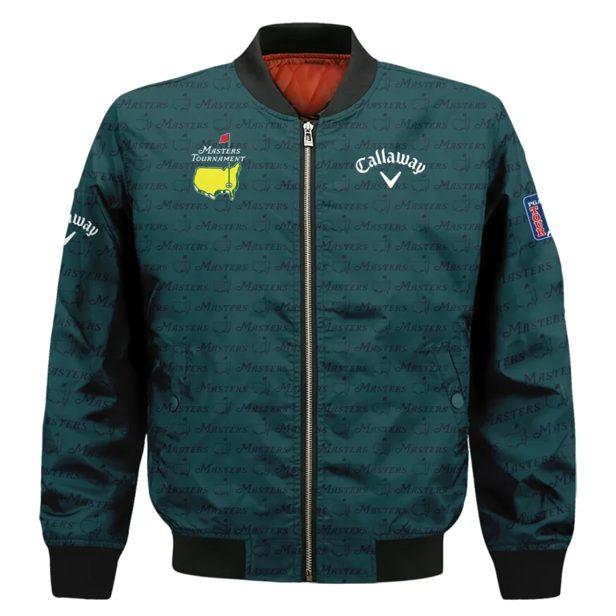 Pattern Dark Green Masters Tournament Callaway Bomber Jacket Color Green Bomber Jacket