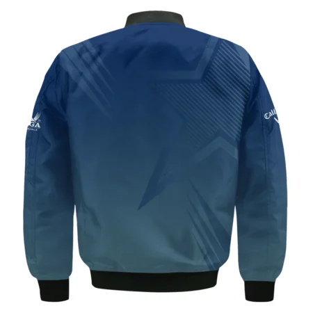2024 PGA Championship Valhalla Golf Sport Callaway Bomber Jacket Star Blue Gradient Straight Pattern Bomber Jacket